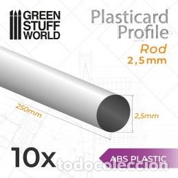 Maquetas: GREEN STUFF - PERFIL PLASTICARD BARRA 2,5mm (x 10) 9278