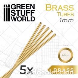 Maquetas: GREEN STUFF - TUBO DE LAT&Oacute;N 1 mm 9266