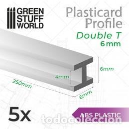 Maquetas: GREEN STUFF - PERFIL PLASTICARD EN H 6mm (VIGA) (x 5) 9219