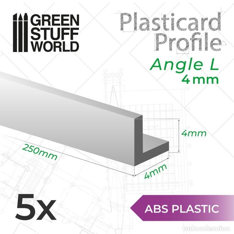 Maquetas: GREEN STUFF - PERFIL PLASTICARD ANGULO-L 4 mm 9125 - Foto 1