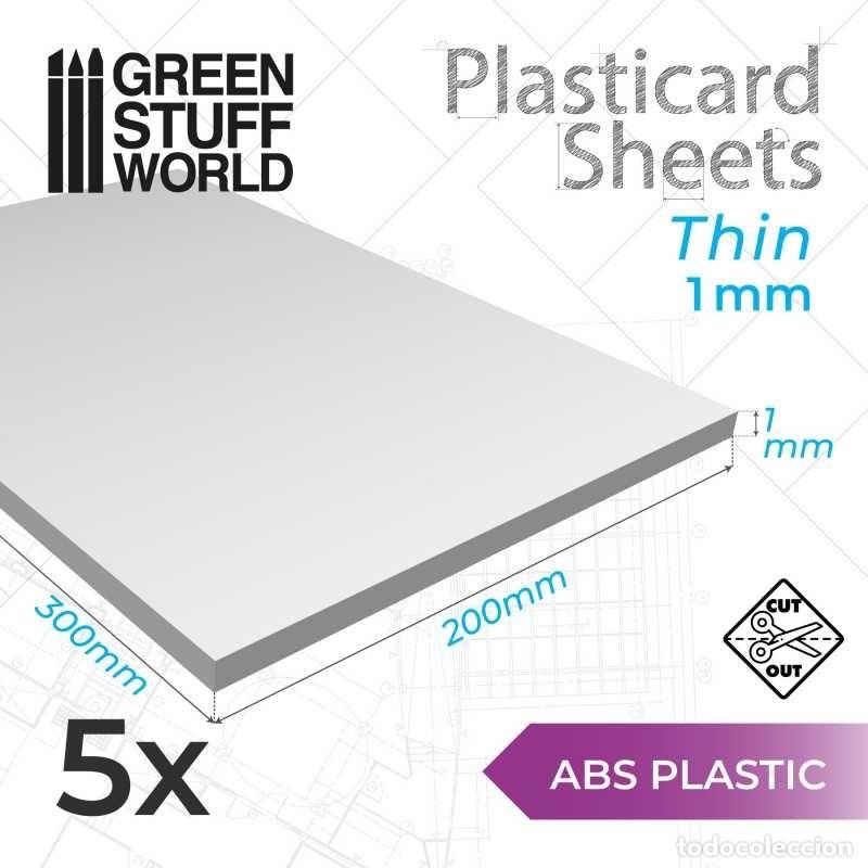 Maquettes: GREEN STUFF - PLANCHA PLASTICARD LISA 1 MM - 5 PLANCHAS 9106