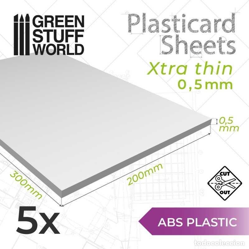 Maquettes: GREEN STUFF - PLANCHA PLASTICARD 0'5 mm 9105