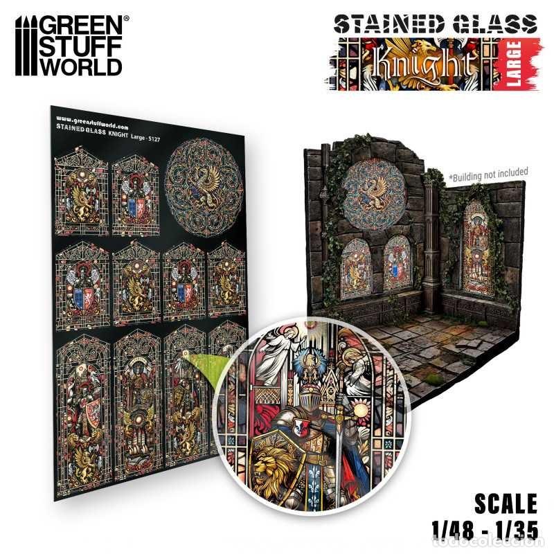 Maquetas: GREEN STUFF - VIDRIERAS CABALLEROS MEDIEVALES - GRANDES 5127