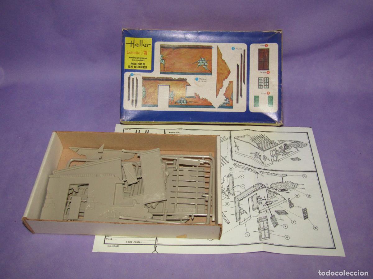 Maquettes: Antigua Caja Kita de CASA EN RUINAS Escala 1/35 de HELLER Made in France