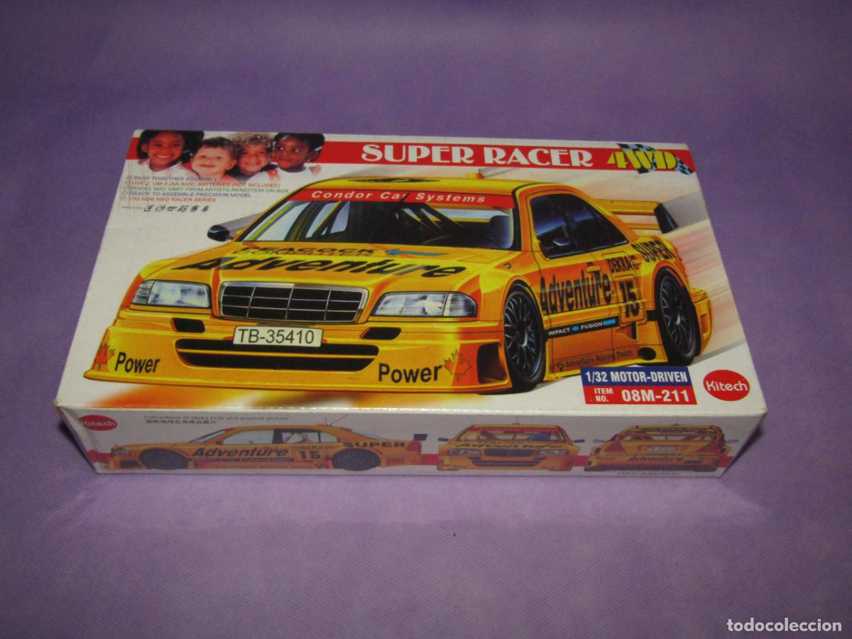 Macchiette: Antigua Caja Kit del MERCEDES Motorizado en Escala 1/32 de KITECH Made in Hong Kong China