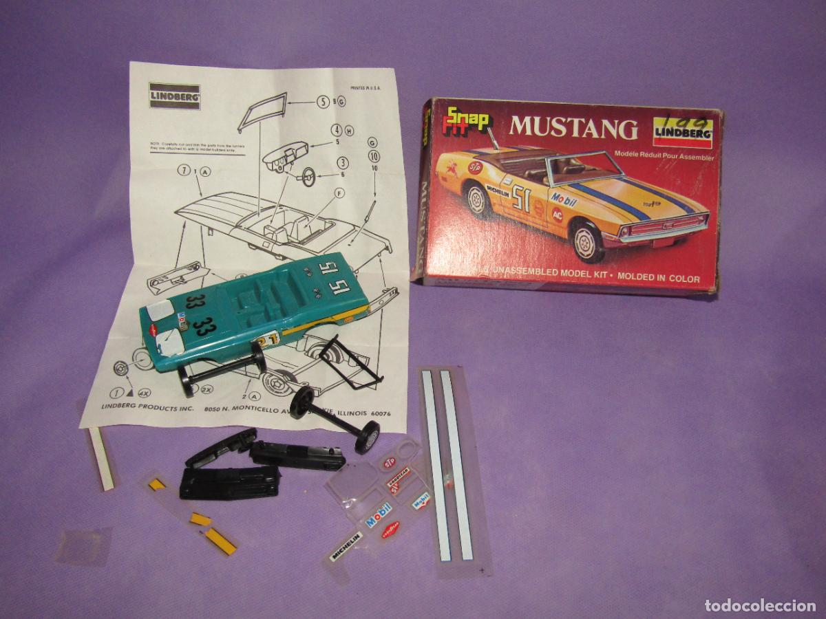 Models: Antigua Caja Kit del FORD MUSTANG en Escala 1/32 de LINDBERG Made in USA de 1981
