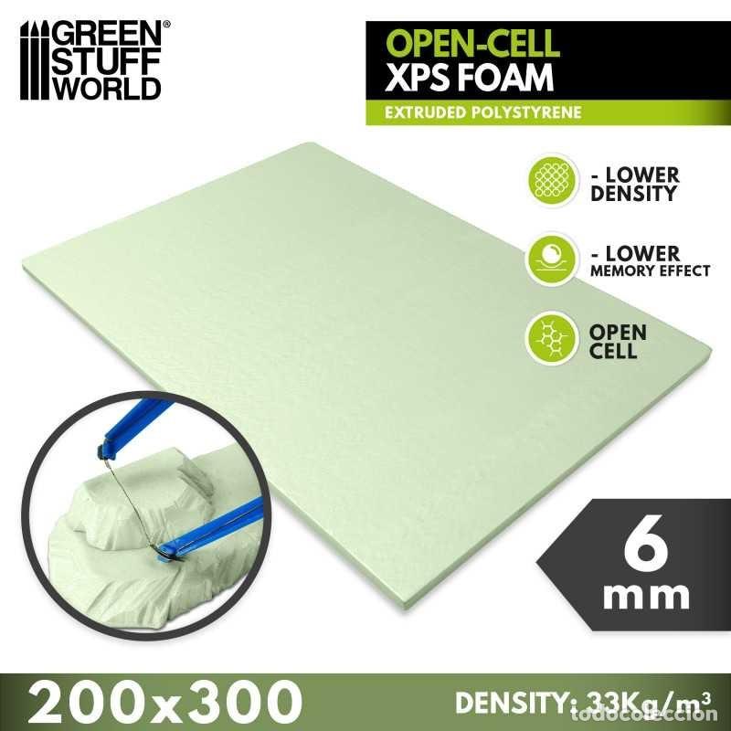 Maquetas: GREEN STUFF - POLIESTIRENO EXTRUIDO XPS 6 MM - CELDA ABIERTA 5392