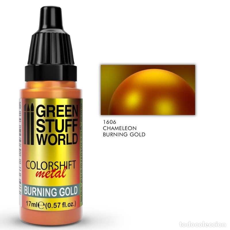 Maquettes: GREEN STUFF - PINTURA CAMALE&Oacute;N BURNING GOLD 1606