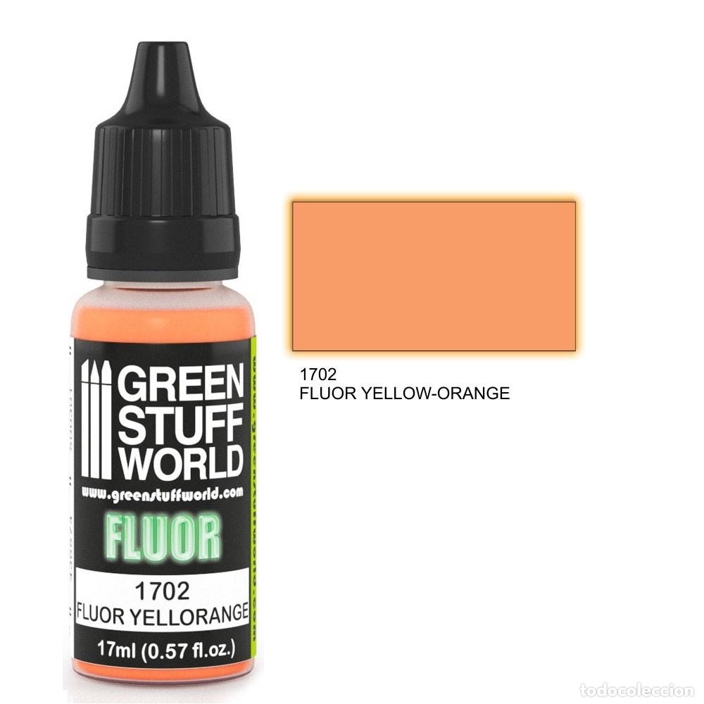 Maquettes: GREEN STUFF - PINTURA FL&Uacute;OR AMARILLO-NARANJA 1702