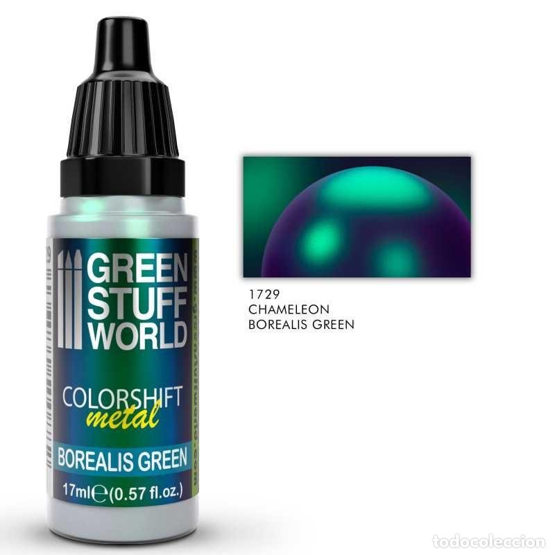 Maquettes: GREEN STUFF - PINTURA CAMALE&Oacute;N BOREALIS GREEN 1729