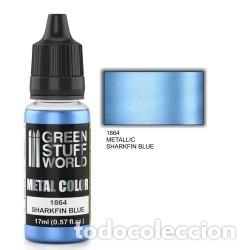 Maquettes: GREEN STUFF - PINTURA MET&Aacute;LICA SHARKFIN BLUE 1864