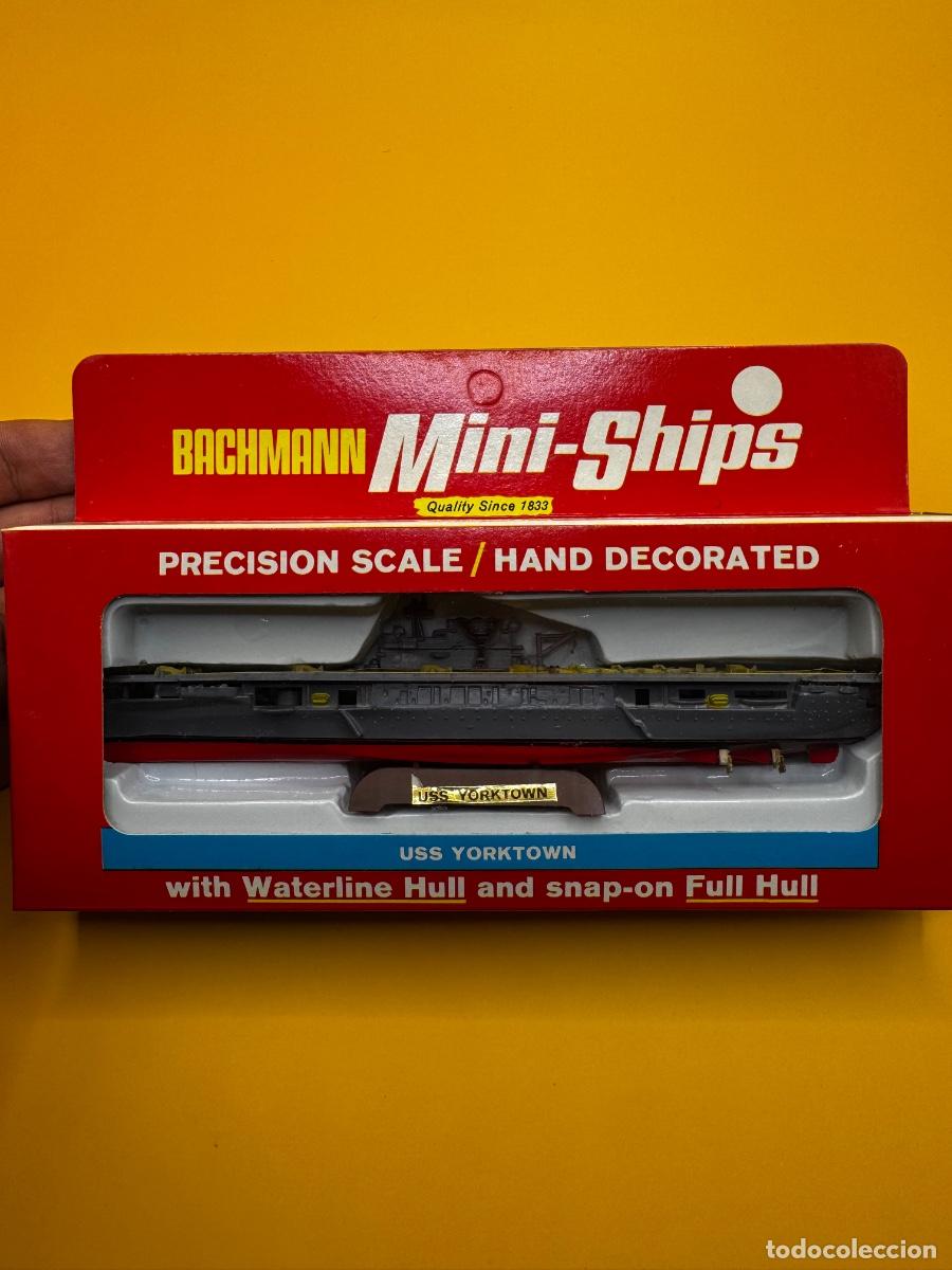 Maquettes: PORTAAVIONES USS YORKTOWN &ndash; BACHMANN MINI-SHIPS &ndash; SEGUNDA GUERRA MUNDIAL &ndash; BARCO VINTAGE EN CAJA ORI