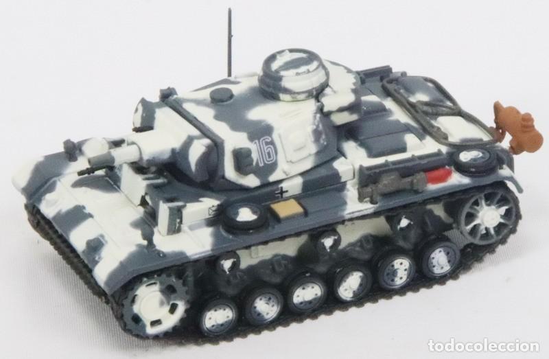 Maquetas: Maqueta carro Panzer III, 1/72, Altaya, montado y pintado
