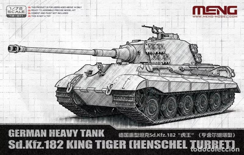 Macchiette: MENG - GERMAN HEAVY TANK SD. KFZ. 182 KING TIGER (HENSCHEL TURRET) 1/72 72011