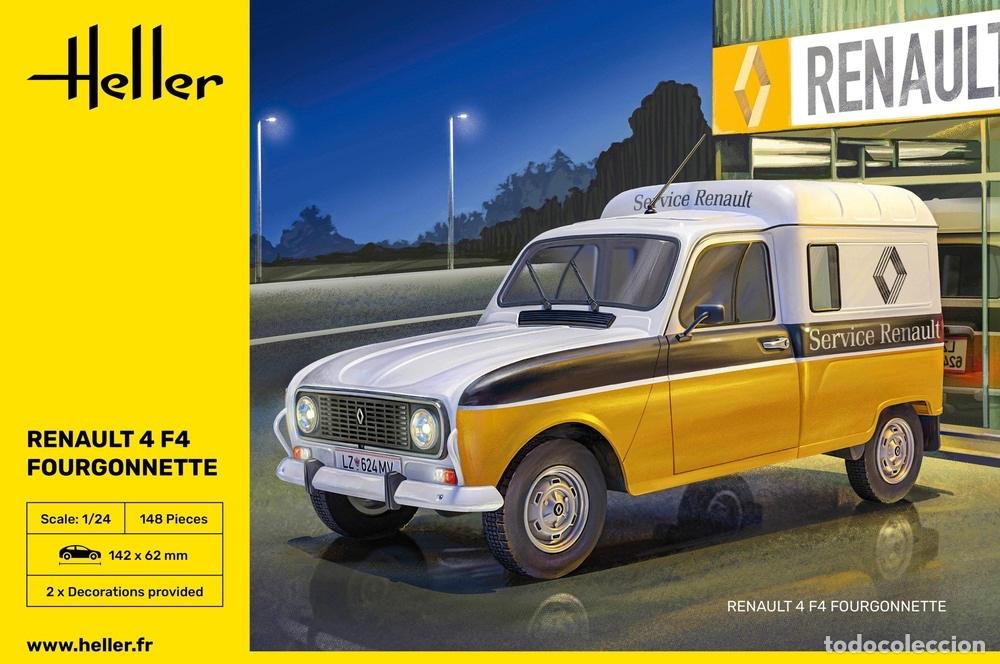 Maquetas: HELLER - RENAULT 4 F4 FOURGONNETTE 1/24 82700
