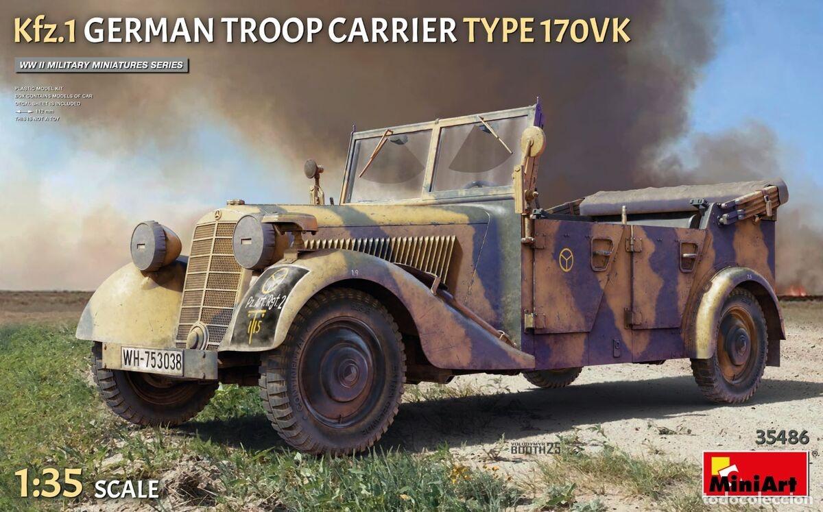 Maquetas: MINIART - KFZ. 1 GERMAN TROOP CARRIER TYPE 170VK 1/35 35486