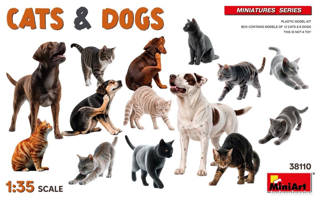 Maquetas: MINIART - CATS & DOGS 1/35 38110