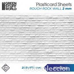 Maquetas: GREEN STUFF - PLANCHA PLASTICARD LADRILLO RUGOSO - TAMA&Ntilde;O A4 1109