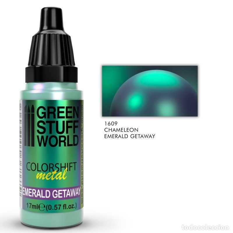 Maquetas: GREEN STUFF - PINTURA CAMALE&Oacute;N EMERALD GETAWAY 1609