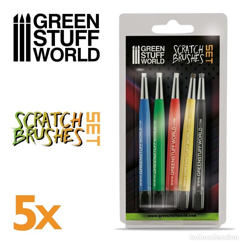 Maquetas: GREEN STUFF - SET CEPILLOS SCRATCH 1650