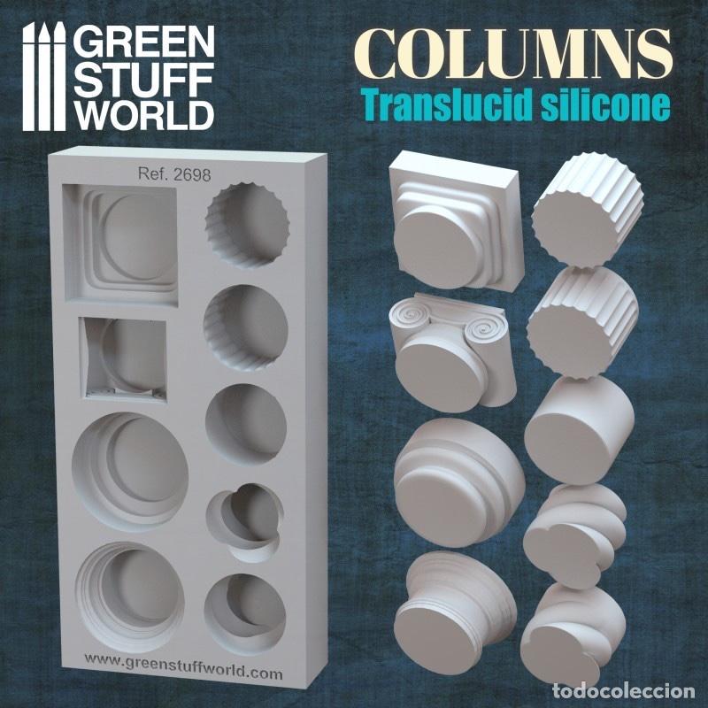 Maquetas: GREEN STUFF - MOLDE SILICONA COLUMNAS 2698