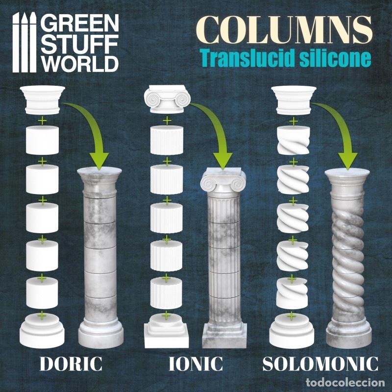 Maquetas: GREEN STUFF - MOLDE SILICONA COLUMNAS 2698 - Foto 3