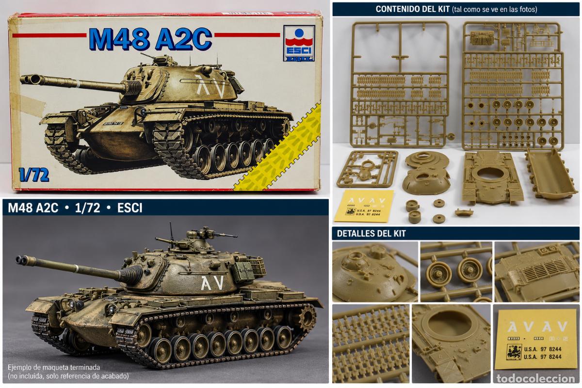 Maquetas: MAQUETAS ESCI M48 A2C PATTON 1/72 - Foto 3