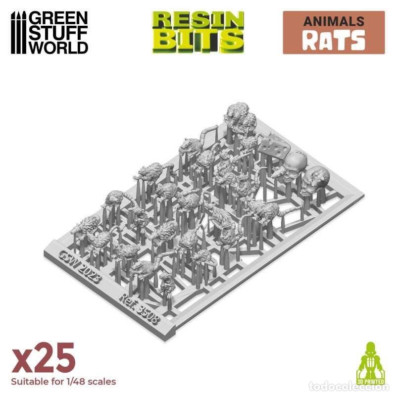Maquetas: GREEN STUFF - RATAS PEQUE&Ntilde;AS 3D 3508 - Foto 2