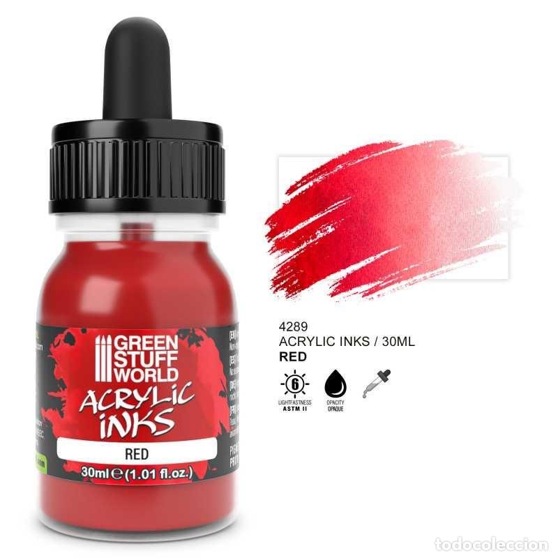 Maquetas: GREEN STUFF - TINTA ACR&Iacute;LICA OPACA - ROJO 4289