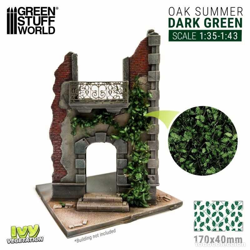 Maquetas: GREEN STUFF - HIEDRA MODELISMO - ROBLE VERDE OSCURO - GRANDE 4630