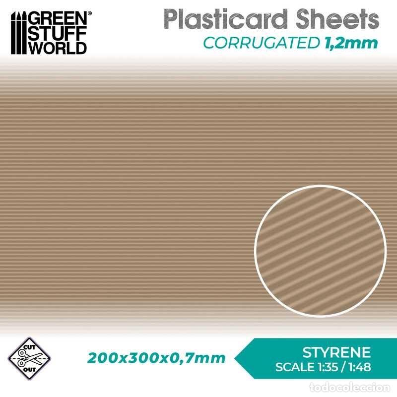 Maquetas: GREEN STUFF - PLANCHA PLASTICARD - ONDULADO 5065