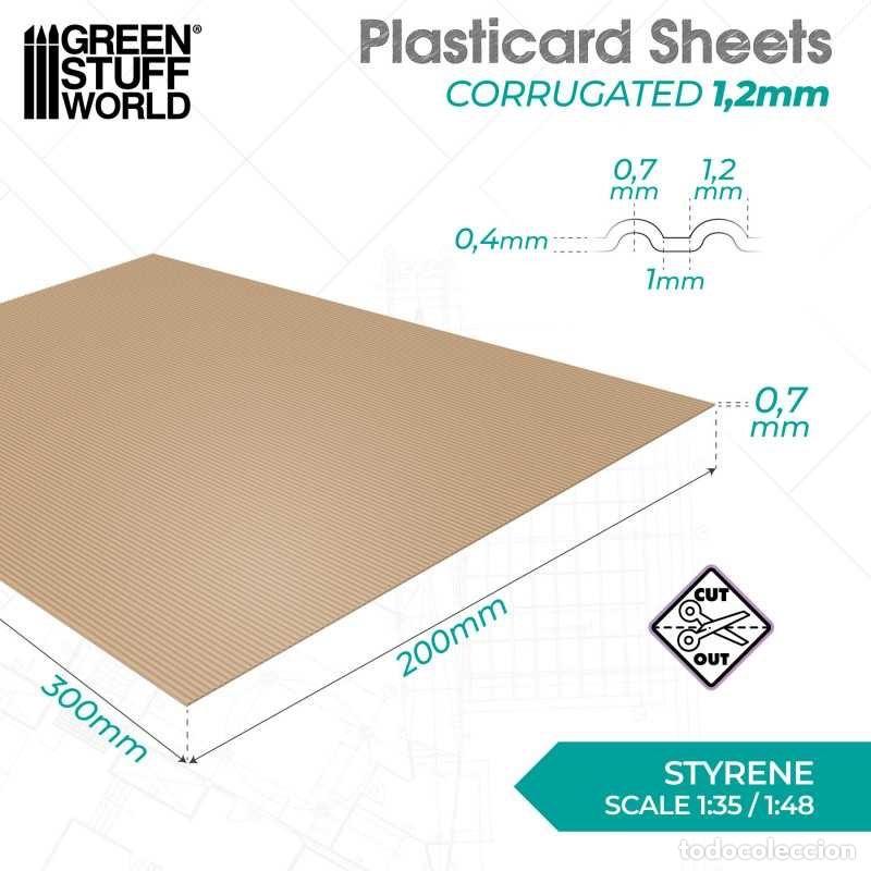 Maquetas: GREEN STUFF - PLANCHA PLASTICARD - ONDULADO 5065 - Foto 2