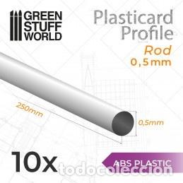 Maquetas: GREEN STUFF - PERFIL PLASTICARD BARRA 0,5mm (x 10) 9171