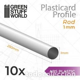 Maquetas: GREEN STUFF - PERFIL PLASTICARD BARRA 1mm (X 10) 9172