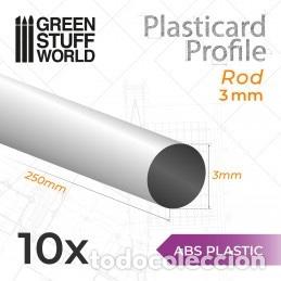 Maquetas: GREEN STUFF - PERFIL PLASTICARD BARRA 3 mm (x 10) 9174
