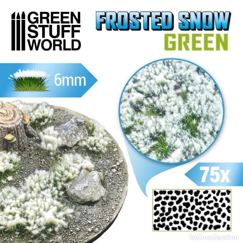 Maquetas: GREEN STUFF - MATAS ARBUSTOS NEVADAS - 6mm - VERDE 10726