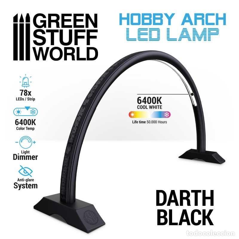 Maquetas: GREEN STUFF - L&Aacute;MPARA DE ARCO LED - DARTH BLACK 11060 - Foto 1