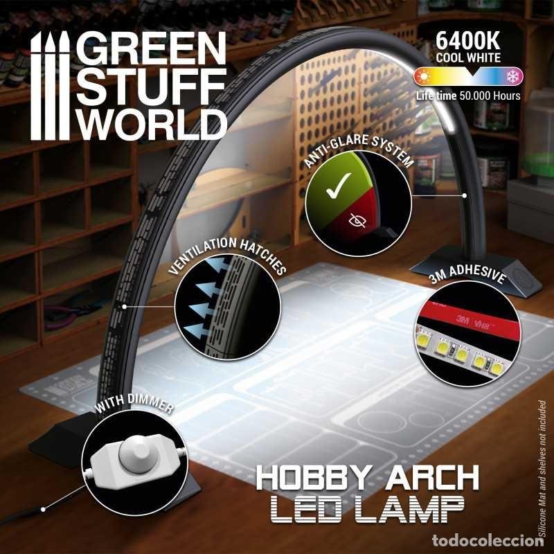 Maquetas: GREEN STUFF - L&Aacute;MPARA DE ARCO LED - DARTH BLACK 11060 - Foto 3