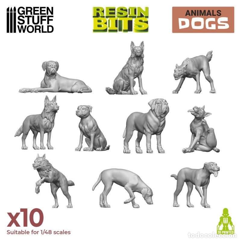 Maquetas: GREEN STUFF - PERROS 3D 12291