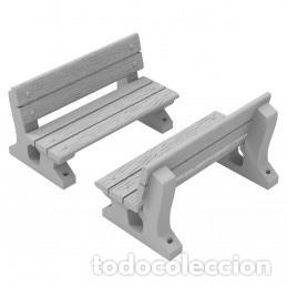 Maquetas: GREEN STUFF - BANCOS DE MADERA 3D 12869
