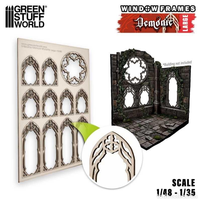 Maquetas: GREEN STUFF - VENTANAS DEMONIOS - GRANDES 13259 - Foto 1