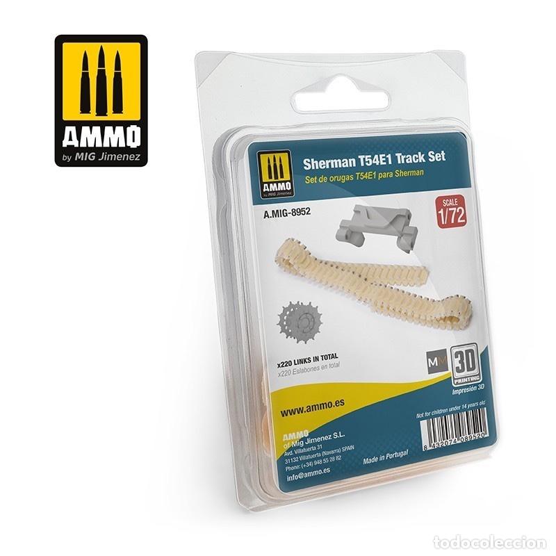 Maquetas: AMMO - 1/72 SET DE ORUGAS PARA SHERMAN T54E1 8952
