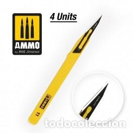 Maquetas: AMMO - MINI CUCHILLA RECTA - 4 UDS. 8688