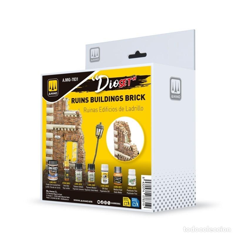 Maquetas: AMMO - DIO SET - RUINAS EDIFICIOS DE LADRILLO 7831