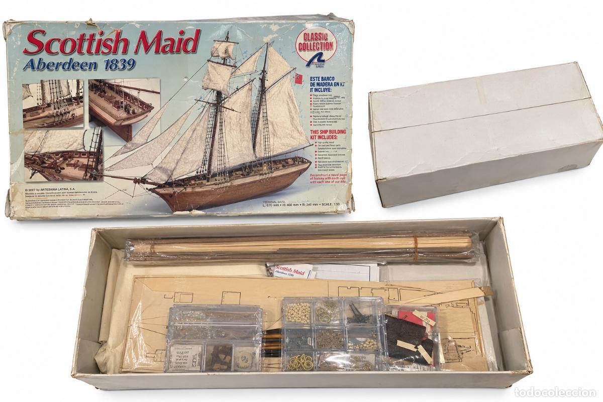 Maquetas: Scottish Maid Aberdeen 1839 Artesan&iacute;a Latina - maqueta naval madera 1:50 sin montar