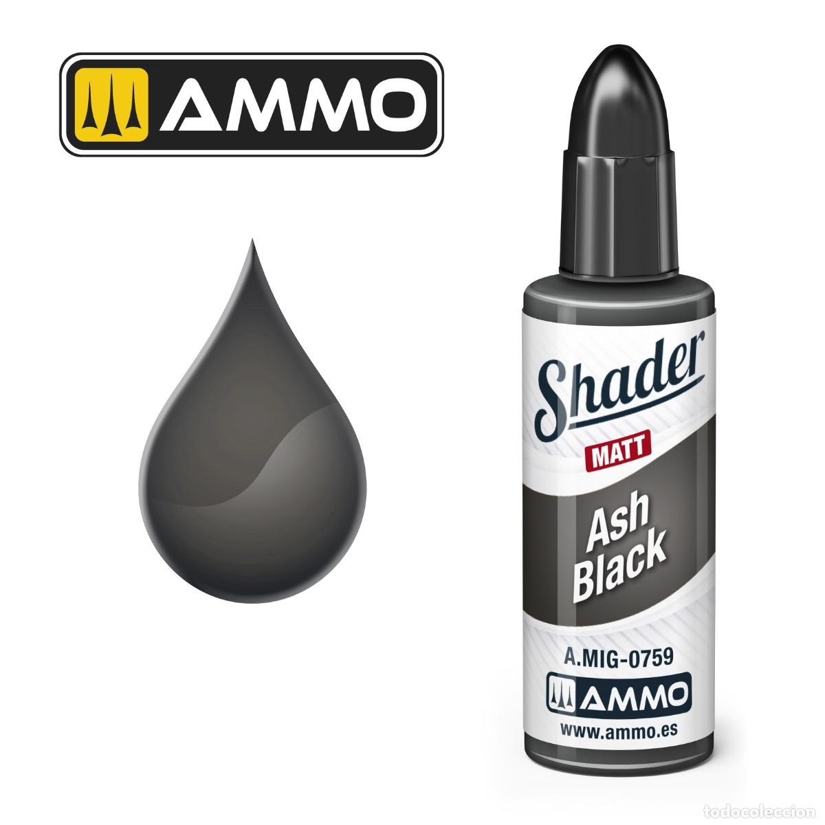 Maquetas: AMMO - SOMBREADOR MATE NEGRO CENIZA 0759