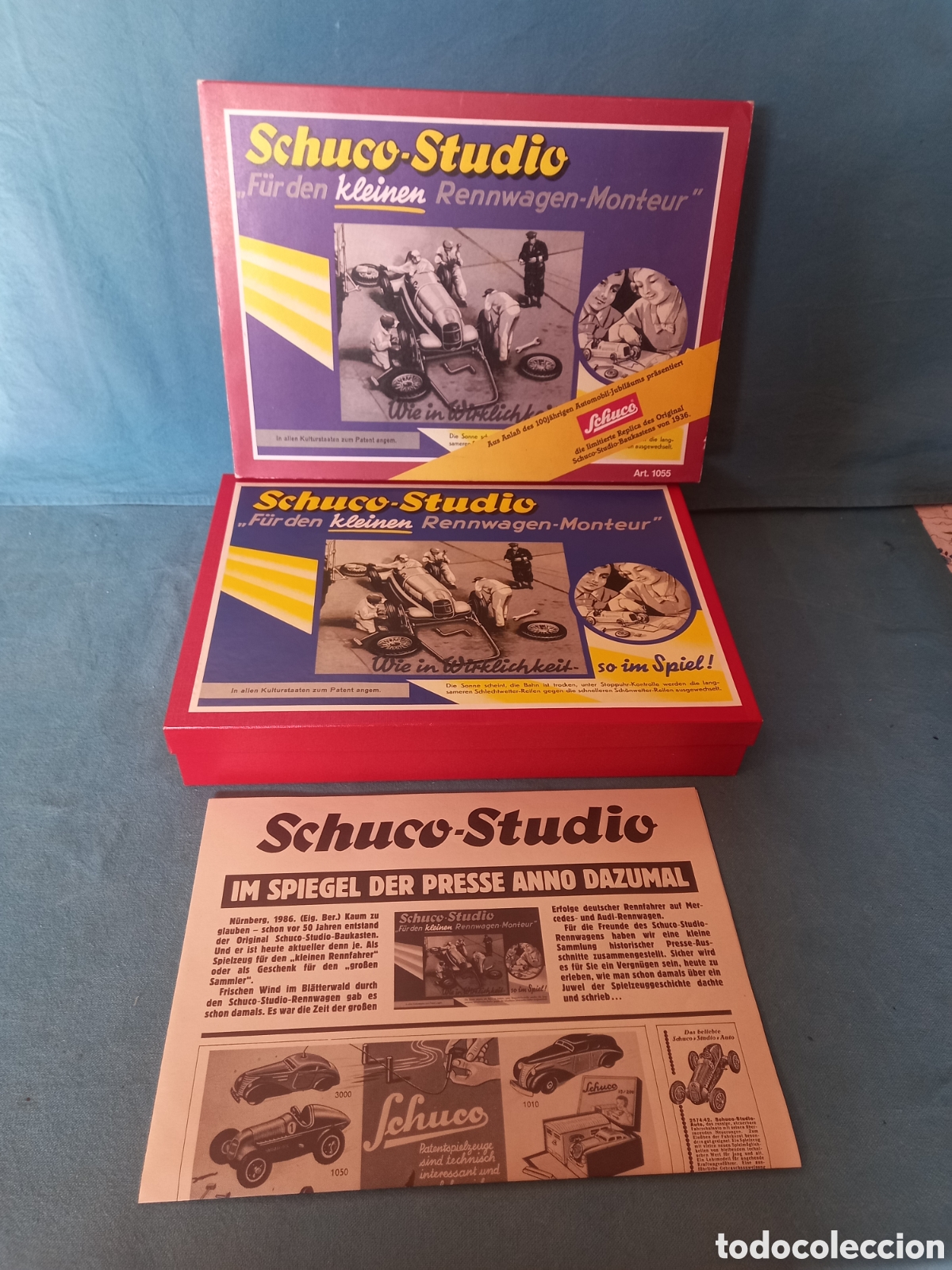 Maquetas: Caja de montaje de coche de juguete Schuco Studio. Ref.1055. (VER DESCRIPCI&Oacute;N COMPLETA).