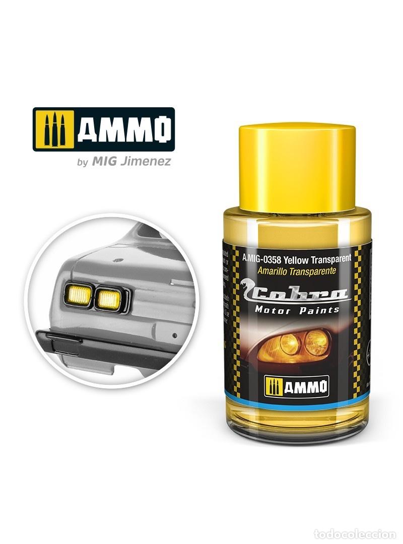 Maquetas: AMMO - COBRA MOTOR AMARILLO TRANSPARENTE 0358