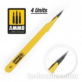 Maquetas: AMMO - CUCHILLA EST&Aacute;NDAR RECTA - 4 UDS. 8692