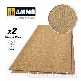Maquetas: AMMO - CREATE CORK GRANO FINO 3 MM &ndash; 2 PCS 8837